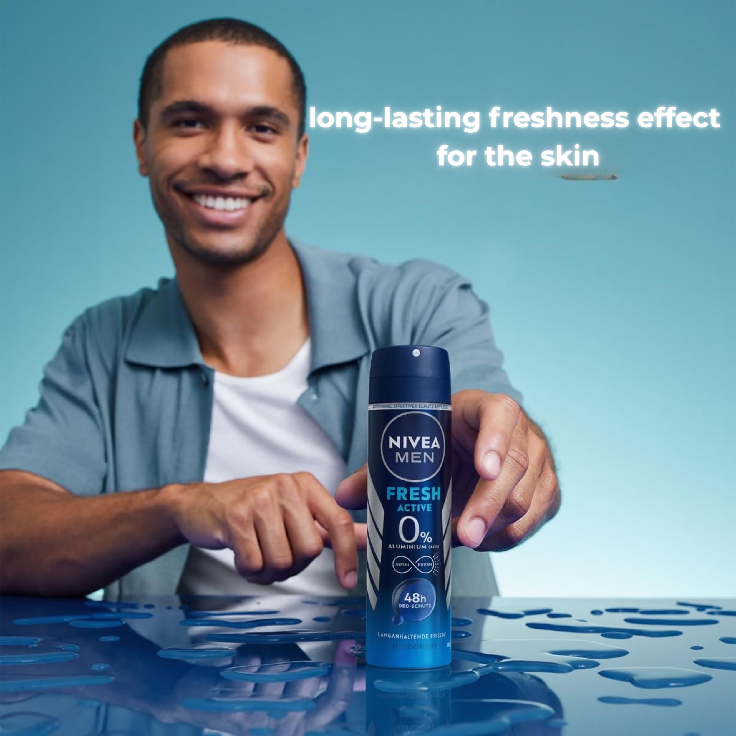 Amazon.com: NIVEA Men Fresh Active Deodorant Spray 6 x 150 ml Pack